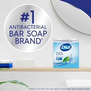 Dial Antibacterial Bar Soap, Spring Water, 32 Bars