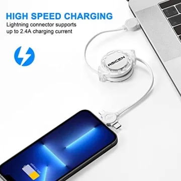 Retractable Multi Charging Cable 3 in 1 for All Devices
