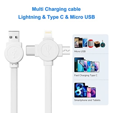 Retractable Multi Charging Cable 3 in 1 for All Devices