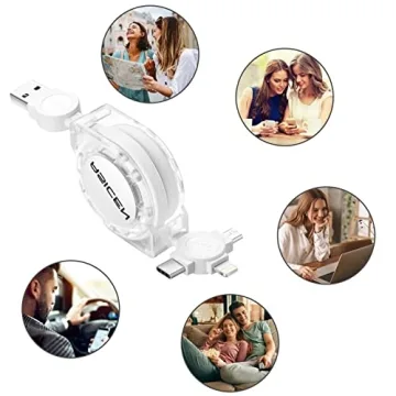 Retractable Multi Charging Cable 3 in 1 for All Devices