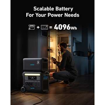 Anker SOLIX F2000 Portable Power Station, PowerHouse 767, 2400W Solar Generator, GaNPrime Battery Generators for Home Use, LiFePO4 Power Station for Outdoor Camping, and RVs (Solar Panel Optional)