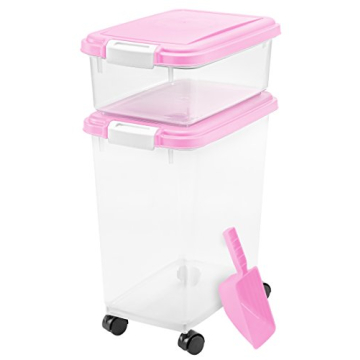 IRIS USA 3-Piece Airtight Pet Food Storage Combo