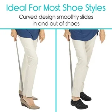 Vive Extra Long Shoe Horn - Durable Dressing Aid for All