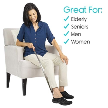 Vive Extra Long Shoe Horn - Durable Dressing Aid for All