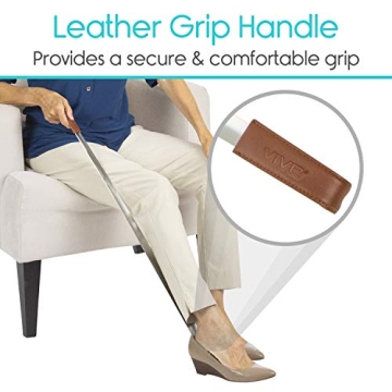 Vive Extra Long Shoe Horn - Durable Dressing Aid for All