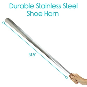 Vive Extra Long Shoe Horn - Durable Dressing Aid for All