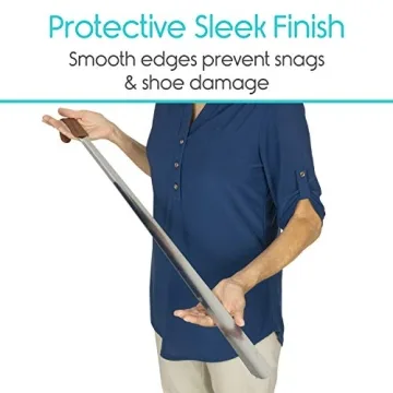 Vive Extra Long Shoe Horn - Durable Dressing Aid for All