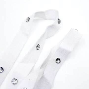 ANKOMIONA Women Shiny Rhinestone Leg Wraps for Raves, Dancing, Music Festival,Club Wear