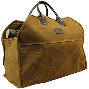 INNO STAGE Heavy Duty Wax Canvas Log Carrier Tote