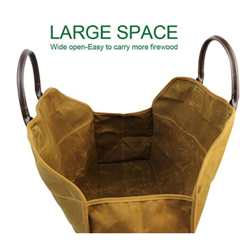 INNO STAGE Heavy Duty Wax Canvas Log Carrier Tote