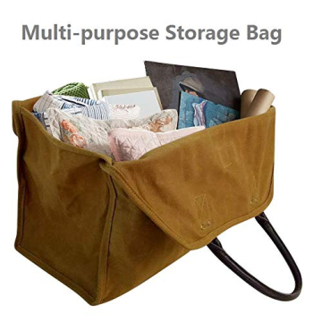 INNO STAGE Heavy Duty Wax Canvas Log Carrier Tote