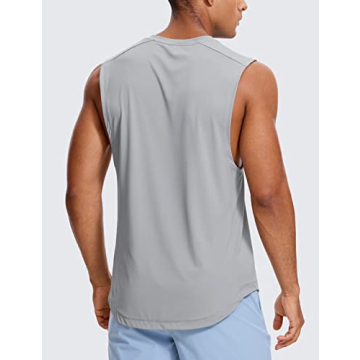 CRZ YOGA Cool-Feeling Sleeveless Gym Shirt for Men