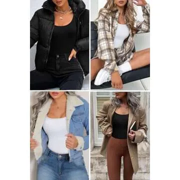 Ekouaer Long Sleeve Scoop Neck Tops 2 Pack Essentials for Women