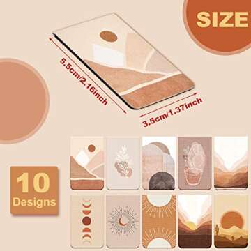 10 Pieces Magnetic Bookmarks Book Markers Sun Magnet Page Markers Assorted Inspirational Book Set wi...