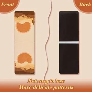 10 Pieces Magnetic Bookmarks Book Markers Sun Magnet Page Markers Assorted Inspirational Book Set with Landscape for Students Teachers Reading