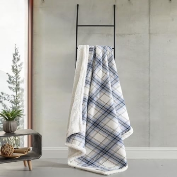 Eddie Bauer Super Soft Reversible Sherpa Throw Blanket