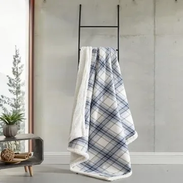 Eddie Bauer Super Soft Reversible Sherpa Throw Blanket