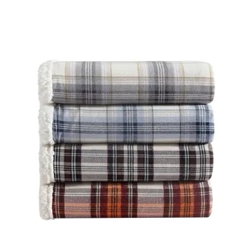 Eddie Bauer Super Soft Reversible Sherpa Throw Blanket