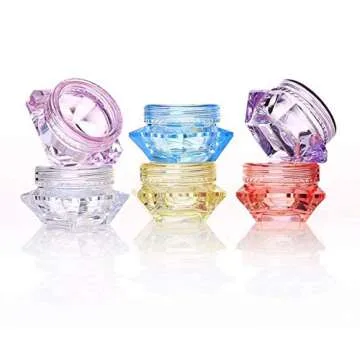 Healthcom 50 Pcs 5 Gram Cosmetic Sample Jars for DIY