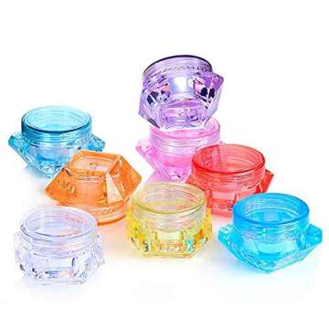 Healthcom 50 Pcs 5 Gram Cosmetic Sample Jars for DIY