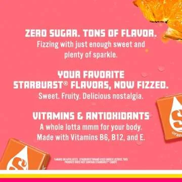 Sparkling Ice STARBURST Orange Zero Sugar Sparkling Water