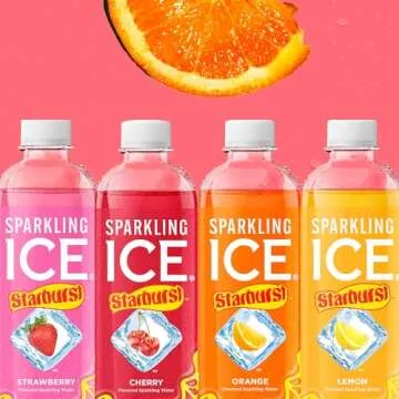 Sparkling Ice STARBURST Orange Zero Sugar Sparkling Water