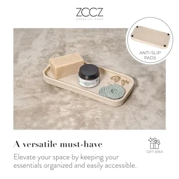 ZCCZ Beige Bathroom Accessory Set – 6 Piece Elegant Organizer