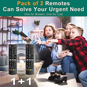 Universal Remote for LG Smart TV - Pack of 2 Remotes
