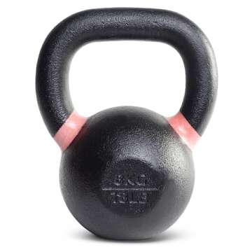 CAP Barbell Cast Iron Competition Kettlebell Weight, 18 Pounds