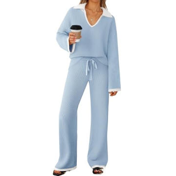 Chic ZESICA Women's Two Piece Sweater Lounge Set