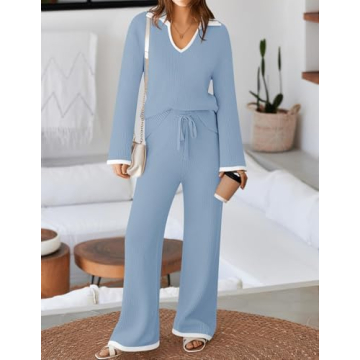 Chic ZESICA Women's Two Piece Sweater Lounge Set