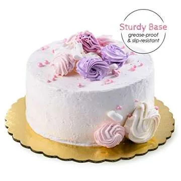 StarMar 12 inch Gold Cake Boards Rounds, [24 Pack] Cake Base, 12-In Circle Cardboard, Disposable 12 in Round Cake Boards Perfect for Cake Decorating,