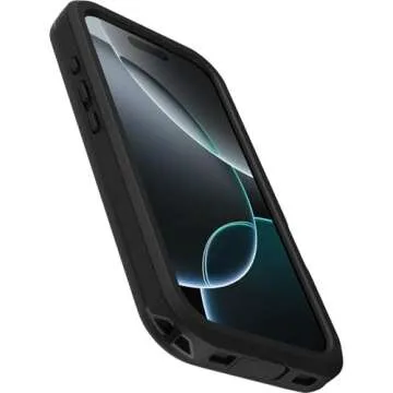 OtterBox iPhone 16 Pro (Only) FRĒ Series Waterproof Case with MagSafe (Designed by LifeProof) - Black, Waterproof, 60% Recycled Plastic, Sleek and Stylish