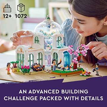 LEGO Friends Botanical Garden 41757 Building Toy Set, A Creative Project for Ages 12+, Build and Dis...