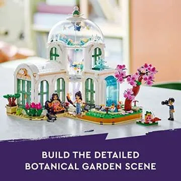 LEGO Friends Botanical Garden 41757 Building Toy Set, A Creative Project for Ages 12+, Build and Display a Detailed Greenhouse Scene, A Gift for Kids and Teens Who Love Flowers and Plants