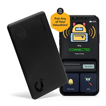 tag8 Dolphin Smart Sleek Wallet Tracker Card - Bluetooth Locator for Keys, Luggage & More