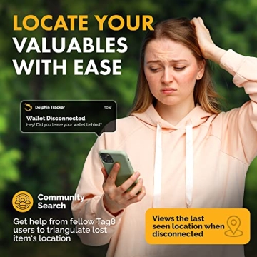 tag8 Dolphin Smart Wallet Tracker Card - Bluetooth Locator