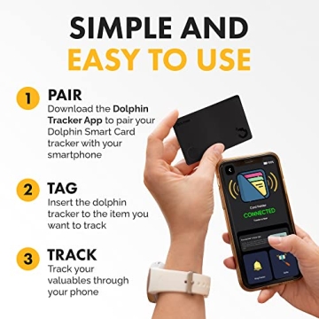 tag8 Dolphin Smart Wallet Tracker Card - Bluetooth Locator