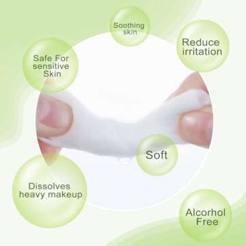 Makeup Remover Wipes Bulk for Travel & Daily Use