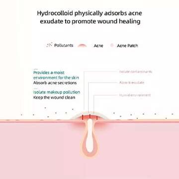 Acne Pimple Patches By Emenet, Magical Clear Hydrocolloid Acne Pimple Patch For Skincare, Suggest For Face Care, Covering Zits Blemishes Patch, Acne Treatment for Face, Vegan Facial Skin Care (36)