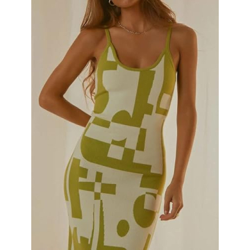 Stylish Mylleure Y2K Knit Bodycon Tank Dress for Summer