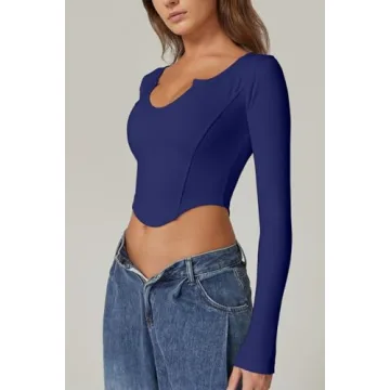 Stylish QINSEN Women's Casual Top for Spring Summer Fashion