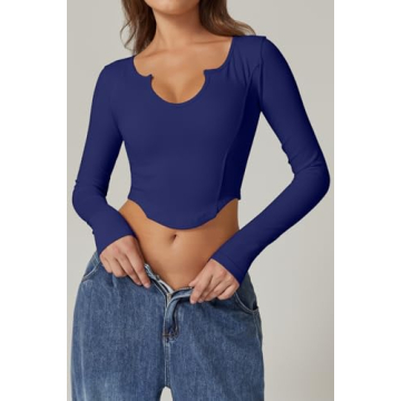 Stylish QINSEN Women's Casual Top for Spring Summer Fashion