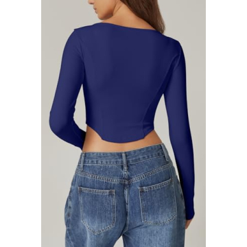 Stylish QINSEN Women's Casual Top for Spring Summer Fashion