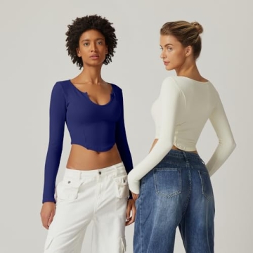 Stylish QINSEN Women's Casual Top for Spring Summer Fashion