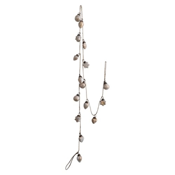 Creative Co-Op Mercury Glass Ball Ornament, Pink and Gold Marbled Finish