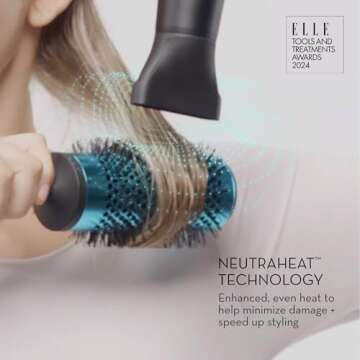 Neuro by Paul Mitchell Dry+ Folding High-Velocity Hair Dryer with 110,000 RPM Brushless Motor For Fast Drying, Travel Blower Dryer with Storage Bag, Lightweight + Portable