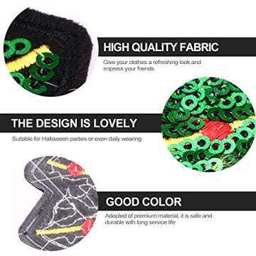 10pcs Christmas Iron On Embroidered Patches for Crafts