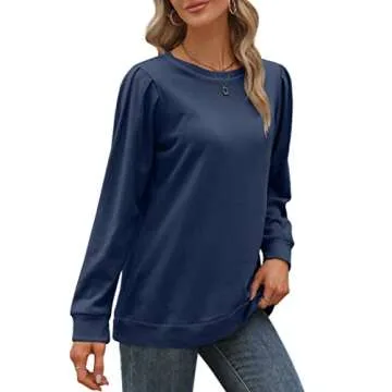 Geifa Women's Stylish Long Sleeve Casual Sweatshirt
