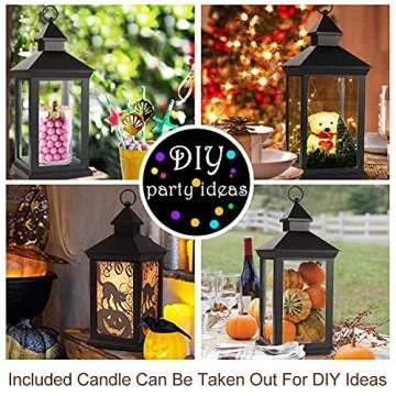 14" Vintage Candle Lanterns for All Occasions